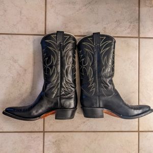 Black stitched Vintage Nocona boots - one day sale